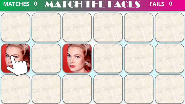 Match the Faces Memory Game